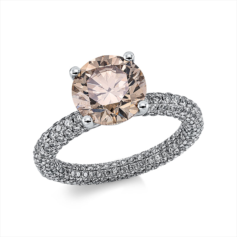Ring aus 750/-18 Karat Weißgold mit 309 Diamanten 4