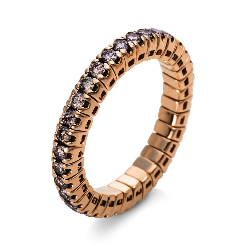 Ring aus 750/-18 Karat Rotgold mit 33 Diamanten 0