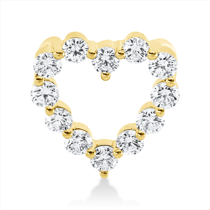 Anhänger aus 750/-18 Karat Gelbgold mit 12 Diamanten 0