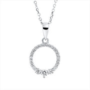 Collier    aus 750/-18 Karat Weißgold mit 22 Diamanten 0