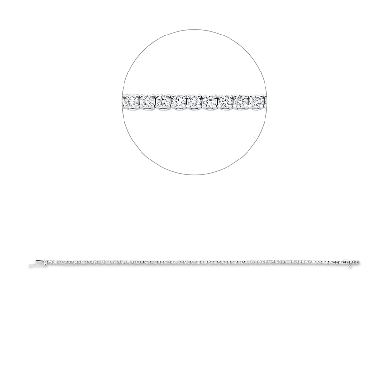 Armband aus 750/-18 Karat Weißgold mit 94 Diamanten 1