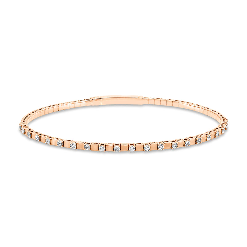 Armreif aus 750/-18 Karat Rotgold mit 21 Diamanten 0