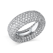 Ring    aus 750/-18 Karat Weißgold mit 386 Diamanten 7