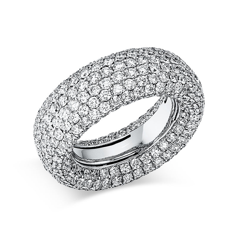 Ring    aus 750/-18 Karat Weißgold mit 386 Diamanten 7