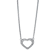 Collier    aus 750/-18 Karat Weißgold mit 17 Diamanten 0