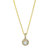 Collier    aus 750/-18 Karat Gelbgold mit 16 Diamanten 0