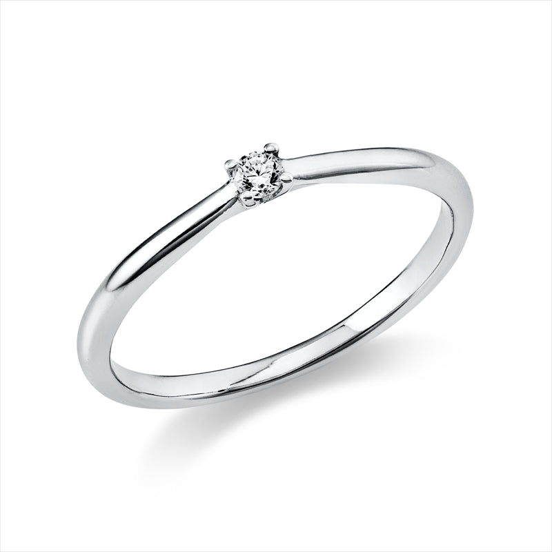 Ring - Solitaire aus Gold mit Diamant - 1A286