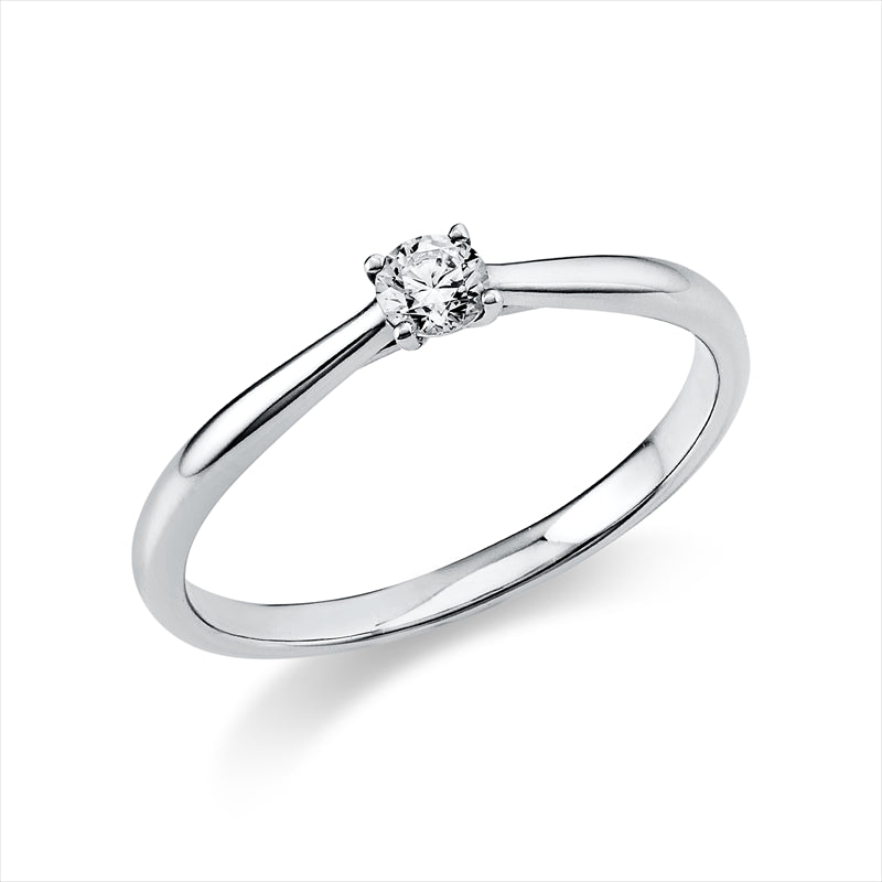 Ring - Solitaire aus Gold mit Diamant - 1A288