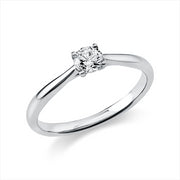 Ring - Solitaire aus Gold mit Diamant, -Symbol, GIA Zertifikat - 1A291