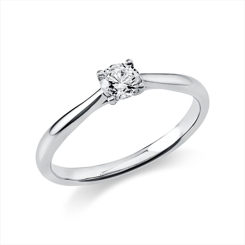 Ring - Solitaire aus Gold mit Diamant, -Symbol, GIA Zertifikat - 1A291