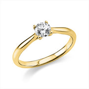 Ring - Solitaire aus Gold mit Diamant, GIA Zertifikat - 1A292