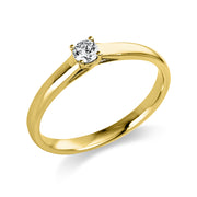 Ring - Solitaire aus Gold mit Diamant - 1A440