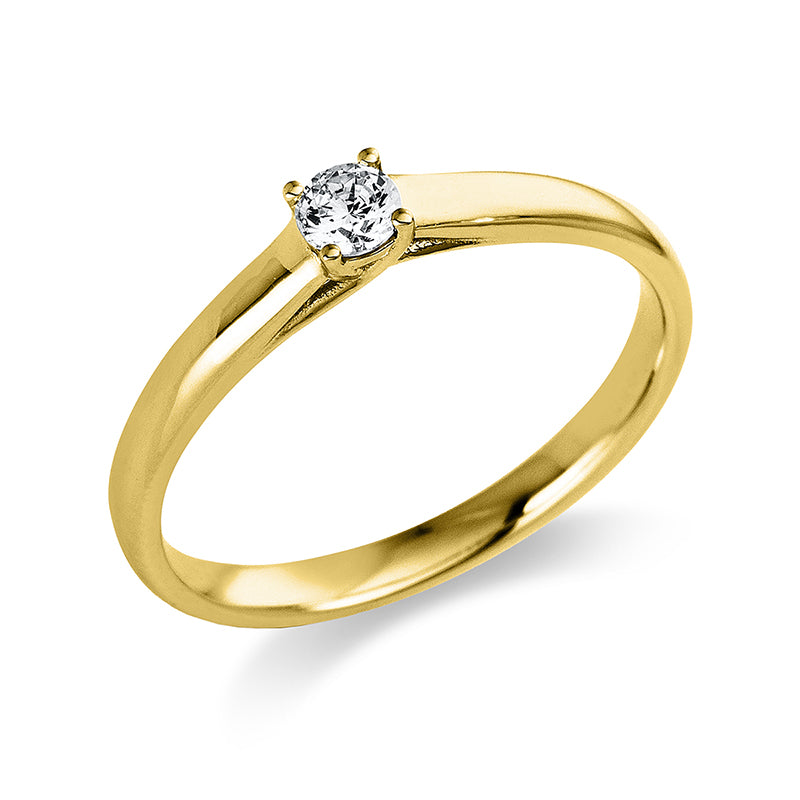 Ring - Solitaire aus Gold mit Diamant - 1A440