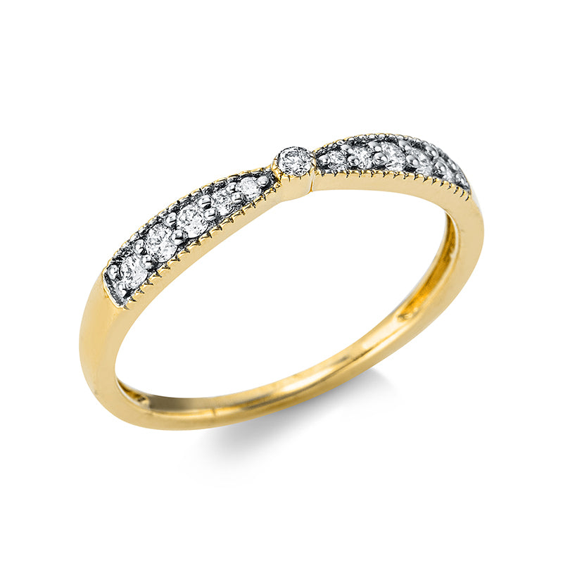 Ring - Moderner Schmuck aus Gold mit Diamanten - 1AB62