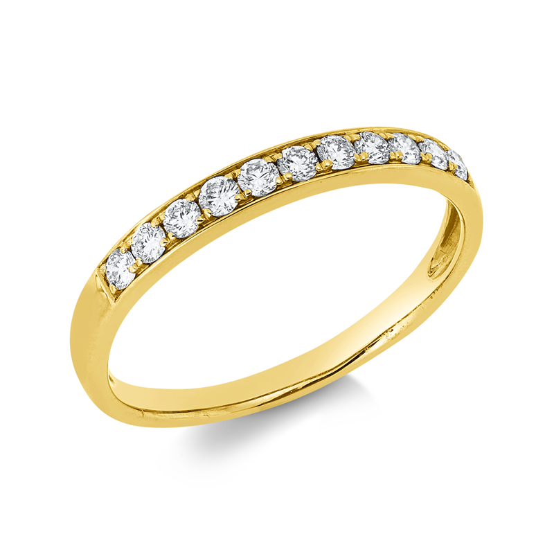 Ring    aus 750/-18 Karat Gelbgold mit 11 Diamanten 0