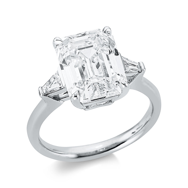 Ring    aus 750/-18 Karat Weißgold mit 3 Diamanten 5