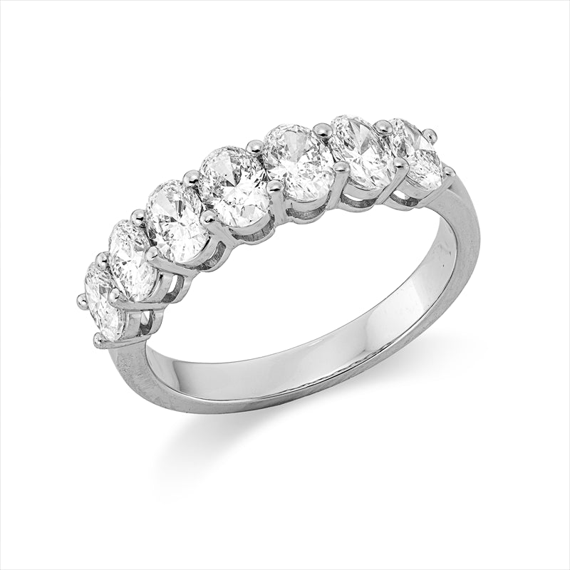 Ring    aus 900/-Platin Platin mit 7 Diamanten 1