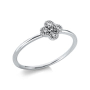 Ring    aus 750/-18 Karat Weißgold mit 5 Diamanten 0