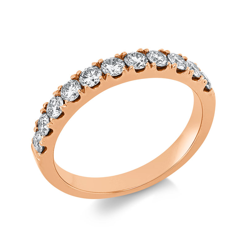 Ring    aus 750/-18 Karat Rotgold mit 11 Diamanten 0