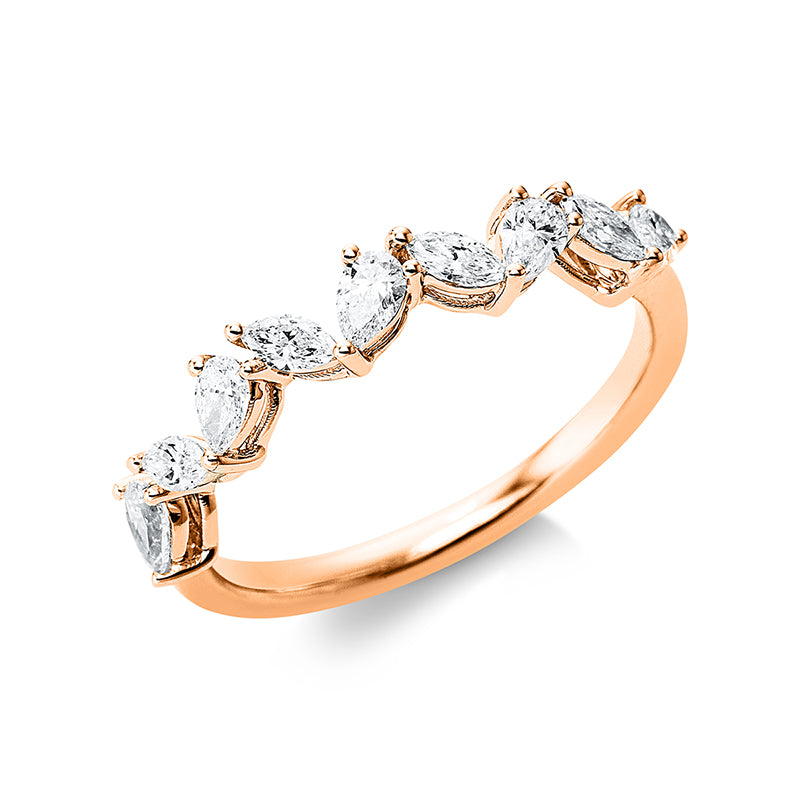 Ring - Mehrfachsteinbesatz aus Gold mit Diamanten - 1AQ85