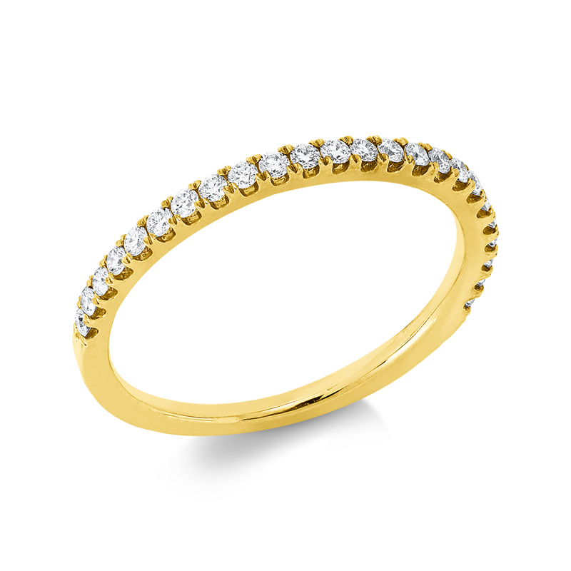 Ring    aus 750/-18 Karat Gelbgold mit 24 Diamanten 0