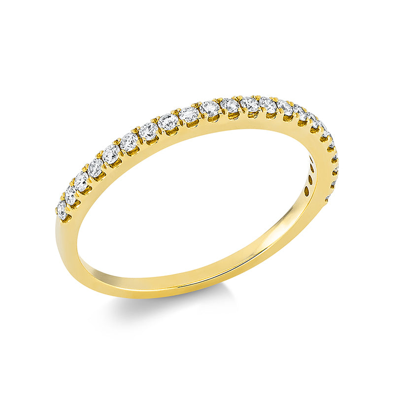 Ring    aus 750/-18 Karat Gelbgold mit 22 Diamanten 0