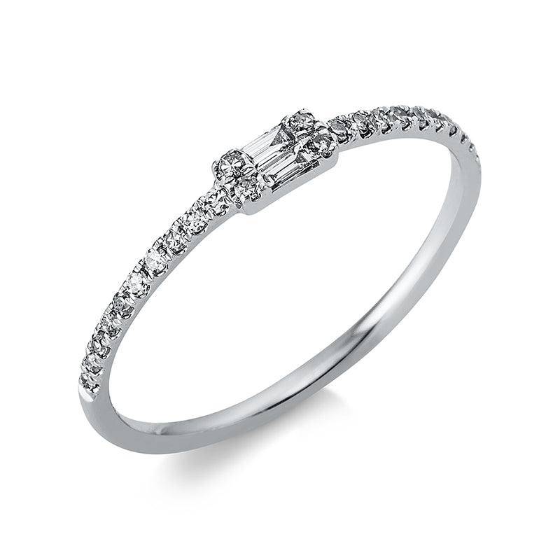 Ring    aus 750/-18 Karat Weißgold mit 26 Diamanten 0