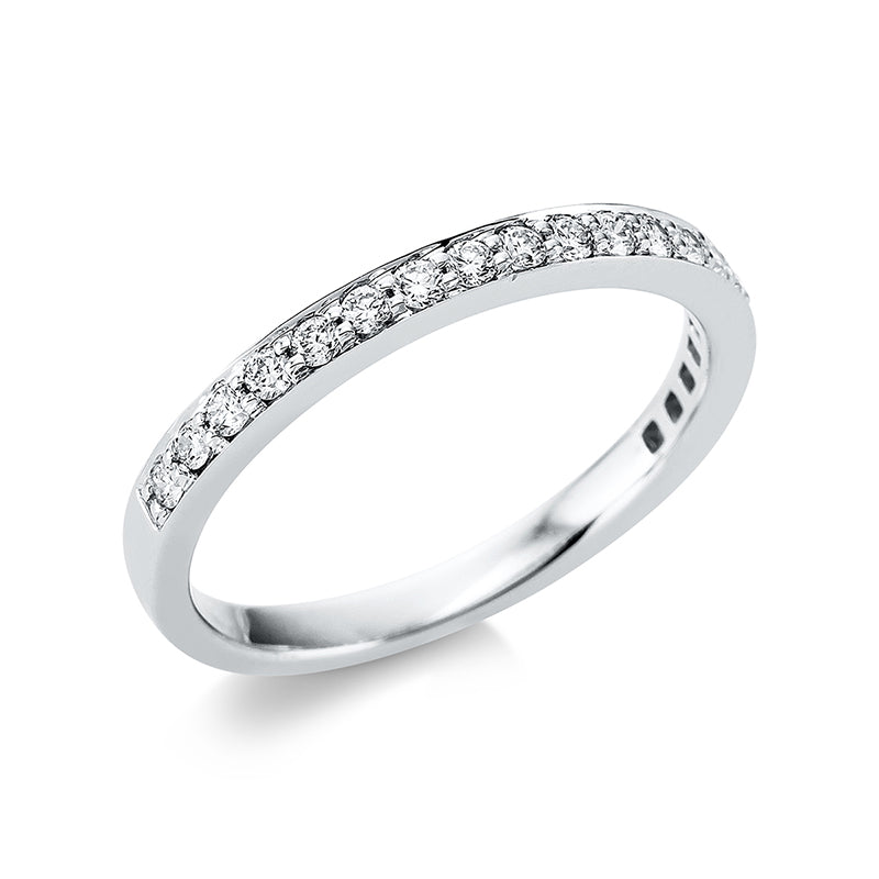Ring    aus 750/-18 Karat Weißgold mit 20 Diamanten 0