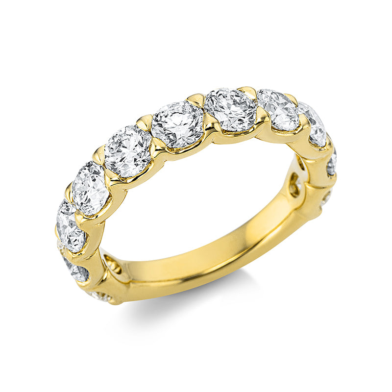 Ring    aus 750/-18 Karat Gelbgold mit 11 Diamanten 3