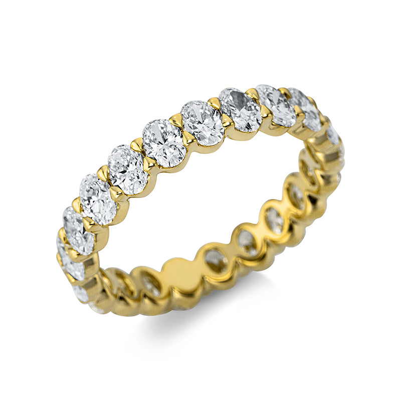 Ring    aus 750/-18 Karat Gelbgold mit 21 Diamanten 3