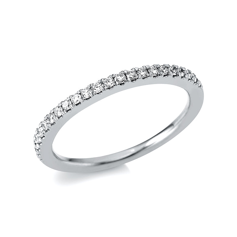 Ring    aus 750/-18 Karat Weißgold mit 23 Diamanten 0