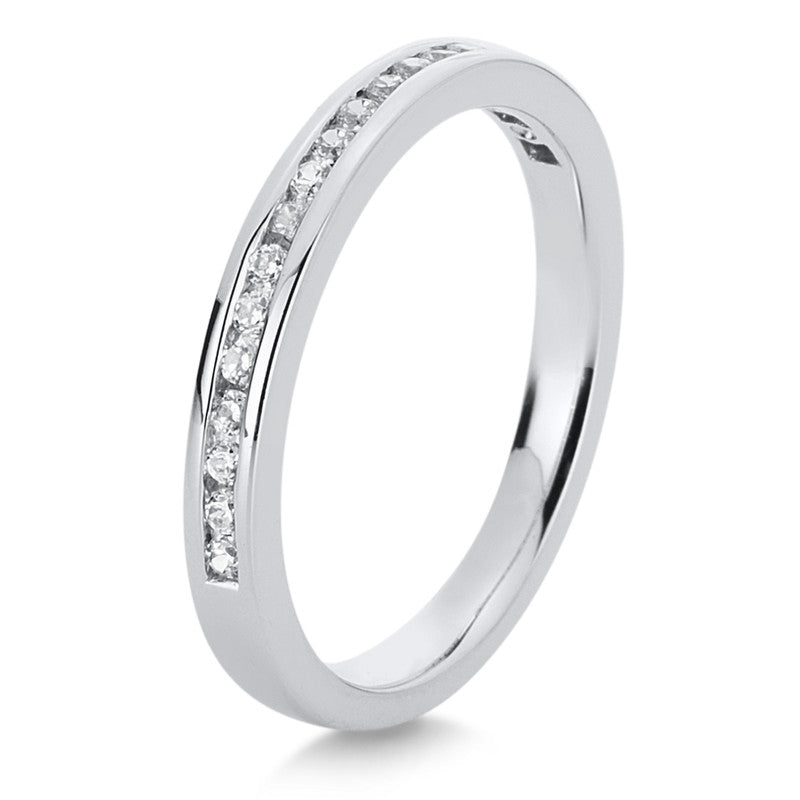 Ring    aus 750/-18 Karat Weißgold mit 19 Diamanten 0