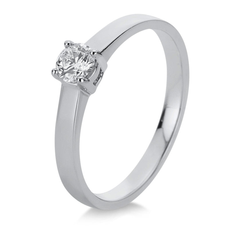 Ring    aus 750/-18 Karat Weißgold mit 1 Diamant 0