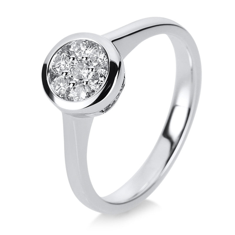 Ring    aus 750/-18 Karat Weißgold mit 13 Diamanten 0