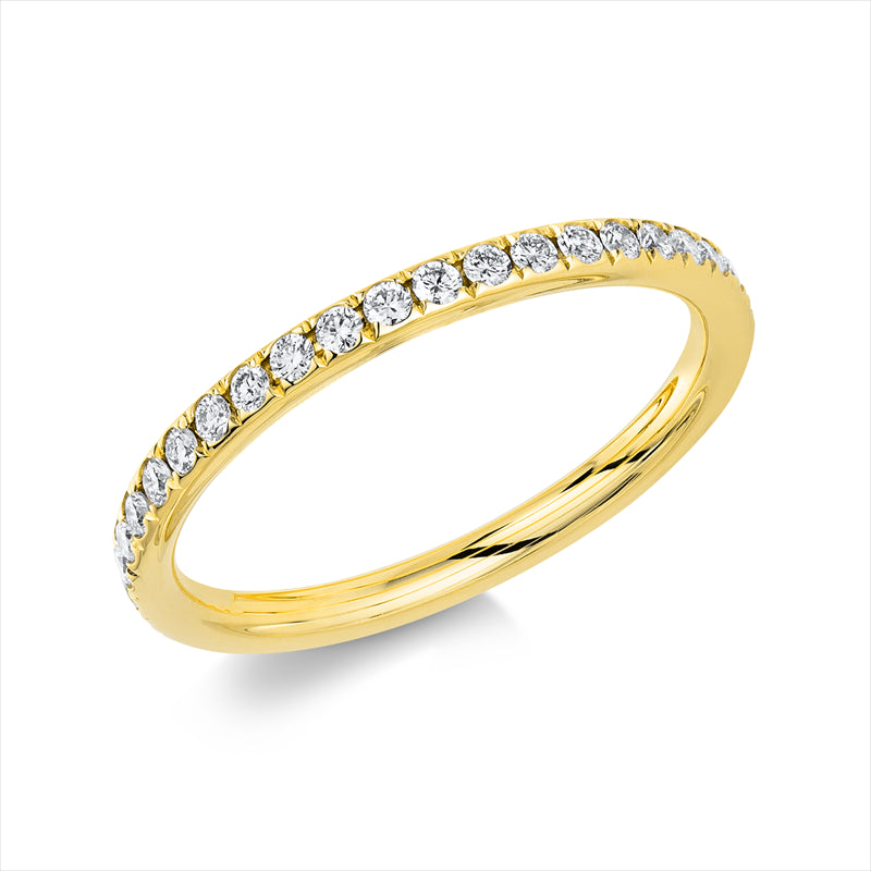 Ring    aus 750/-18 Karat Gelbgold mit 37 Diamanten 0