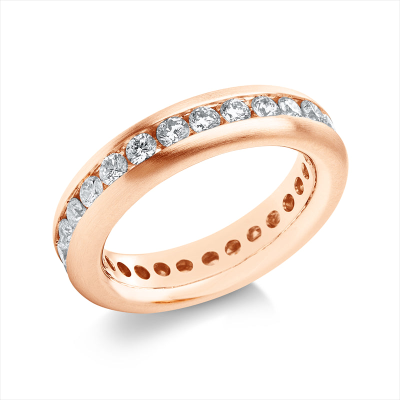 Ring    aus 750/-18 Karat Rotgold mit 37 Diamanten 1