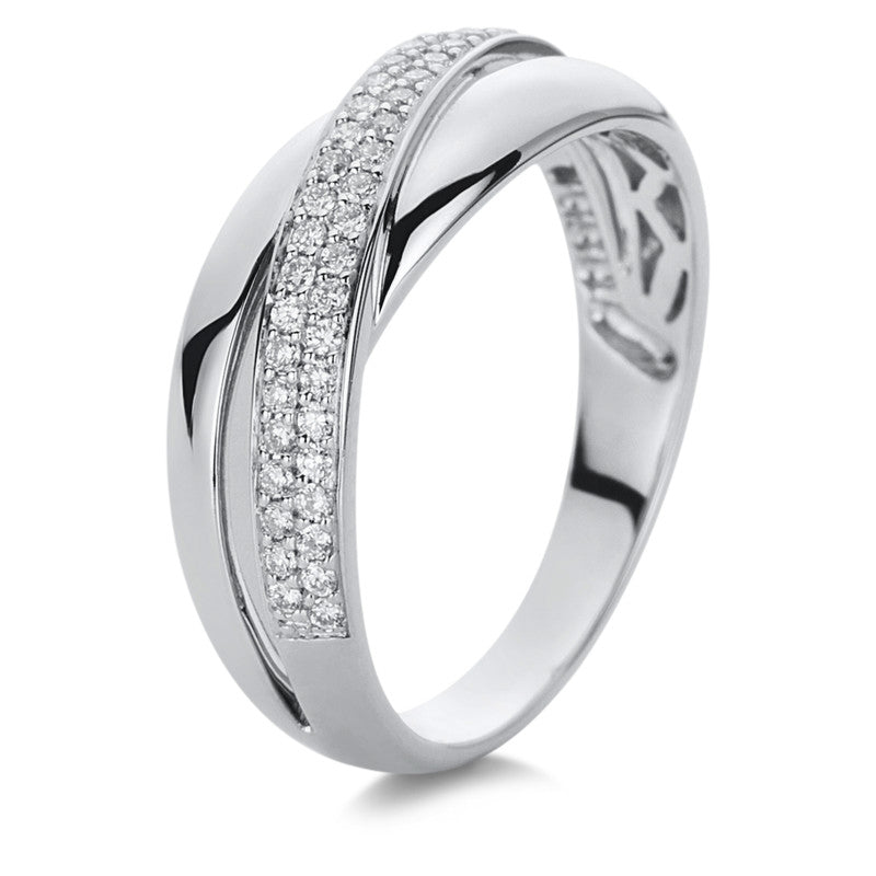 Ring    aus 750/-18 Karat Weißgold mit 51 Diamanten 0