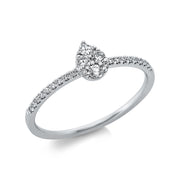 Ring    aus 750/-18 Karat Weißgold mit 24 Diamanten 0