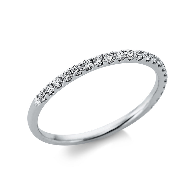 Ring    aus 750/-18 Karat Weißgold mit 21 Diamanten 0