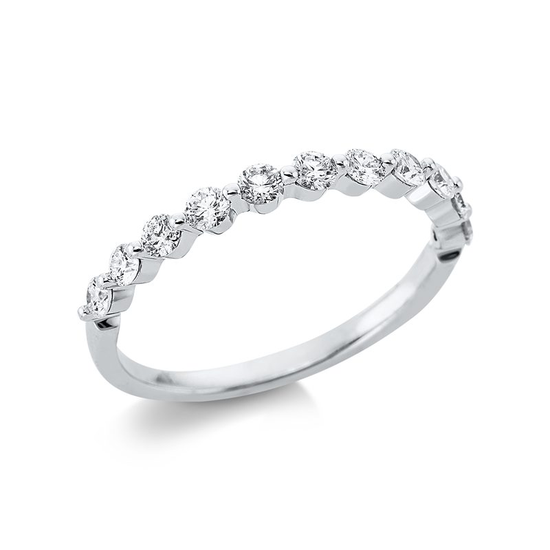 Ring    aus 750/-18 Karat Weißgold mit 11 Diamanten 0