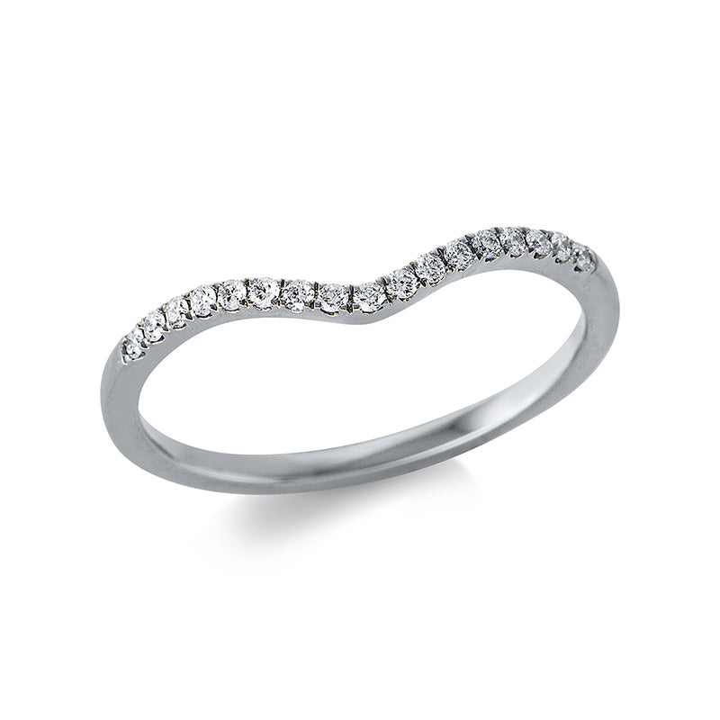 Ring    aus 750/-18 Karat Weißgold mit 17 Diamanten 0