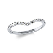 Ring    aus 750/-18 Karat Weißgold mit 17 Diamanten 0