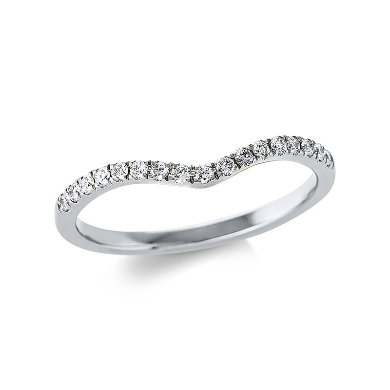 Ring    aus 750/-18 Karat Weißgold mit 17 Diamanten 0