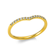 Ring    aus 750/-18 Karat Gelbgold mit 15 Diamanten 0