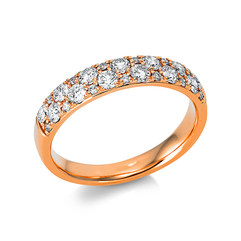 Ring    aus 750/-18 Karat Rotgold mit 26 Diamanten 0