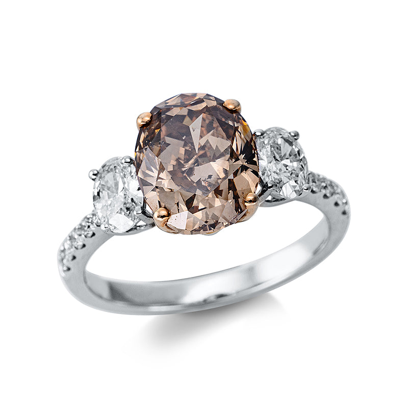 Ring    aus 750/-18 Karat Weißgold / Rotgold mit 13 Diamanten 3