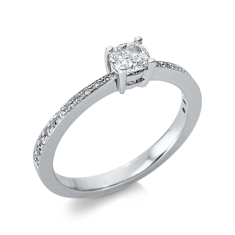 Ring    aus 750/-18 Karat Weißgold mit 23 Diamanten 0