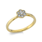 Ring    aus 750/-18 Karat Gelbgold mit 7 Diamanten 0