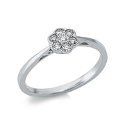 Ring    aus 750/-18 Karat Weißgold mit 7 Diamanten 0