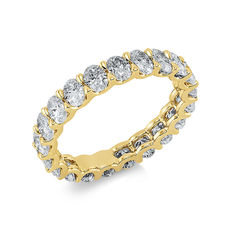 Ring    aus 750/-18 Karat Gelbgold mit 21 Diamanten 2
